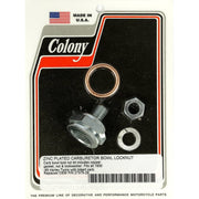 Colony linkert carb bowl lock nut kit
