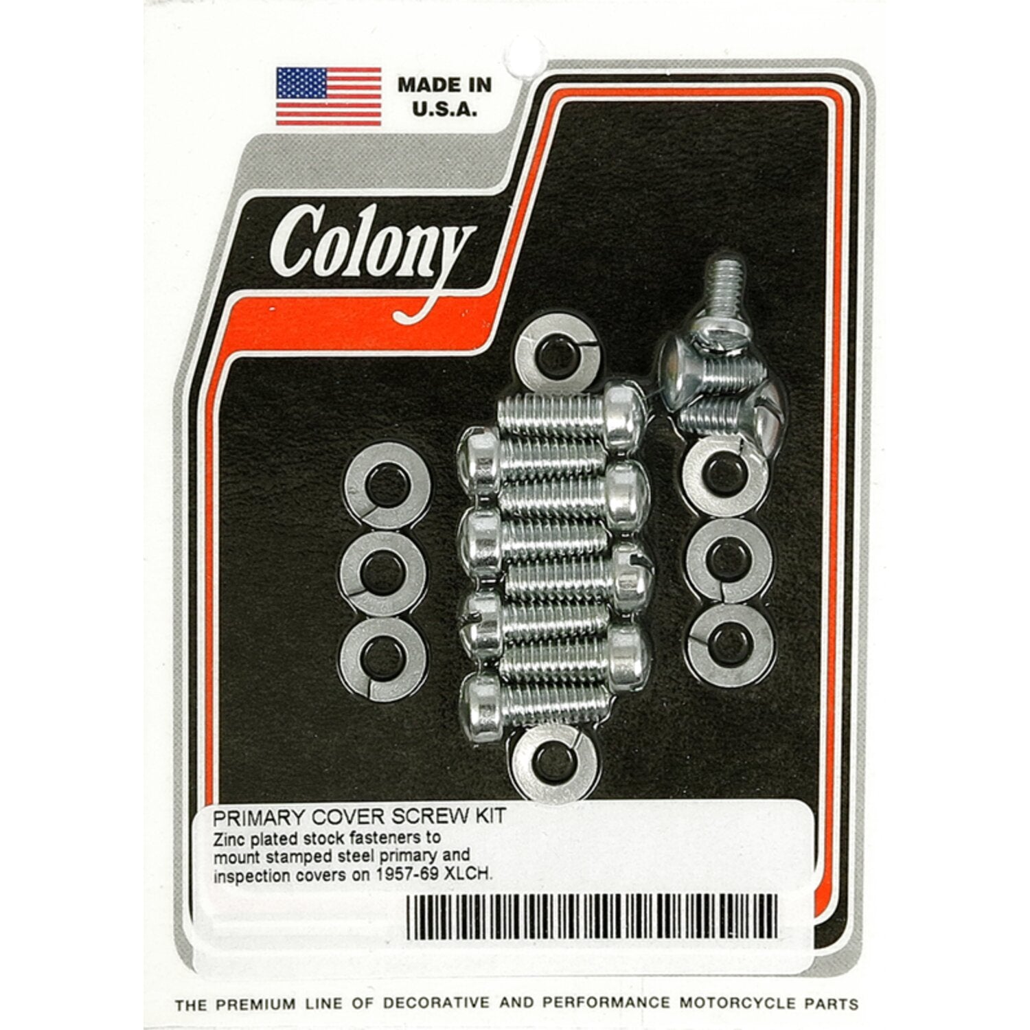 Colony primary mount kit slotted head zinc