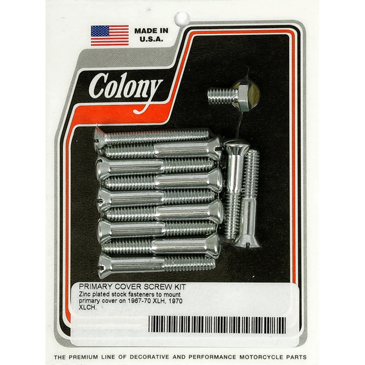 Colony primary mount kit slotted head zinc