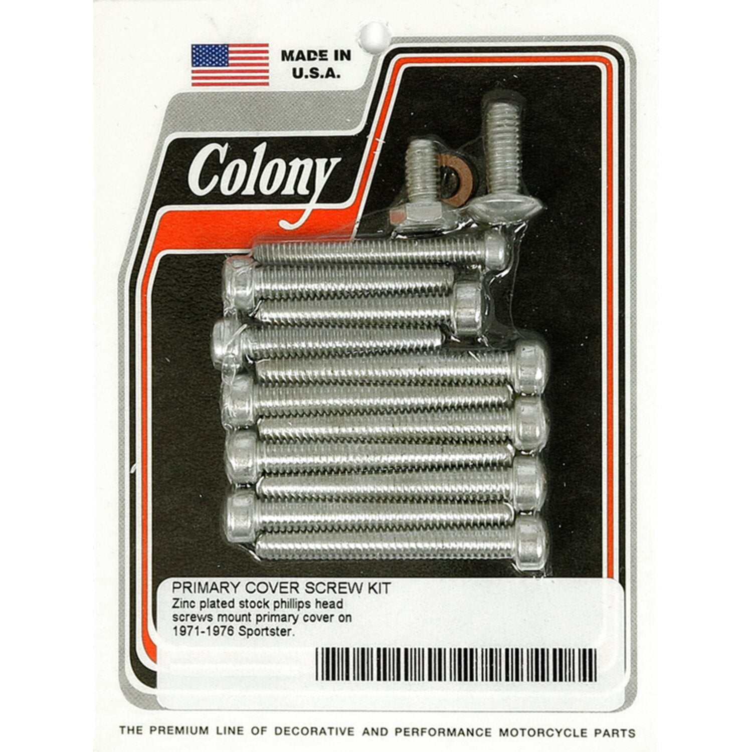 Colony primary mount kit phillips head zinc