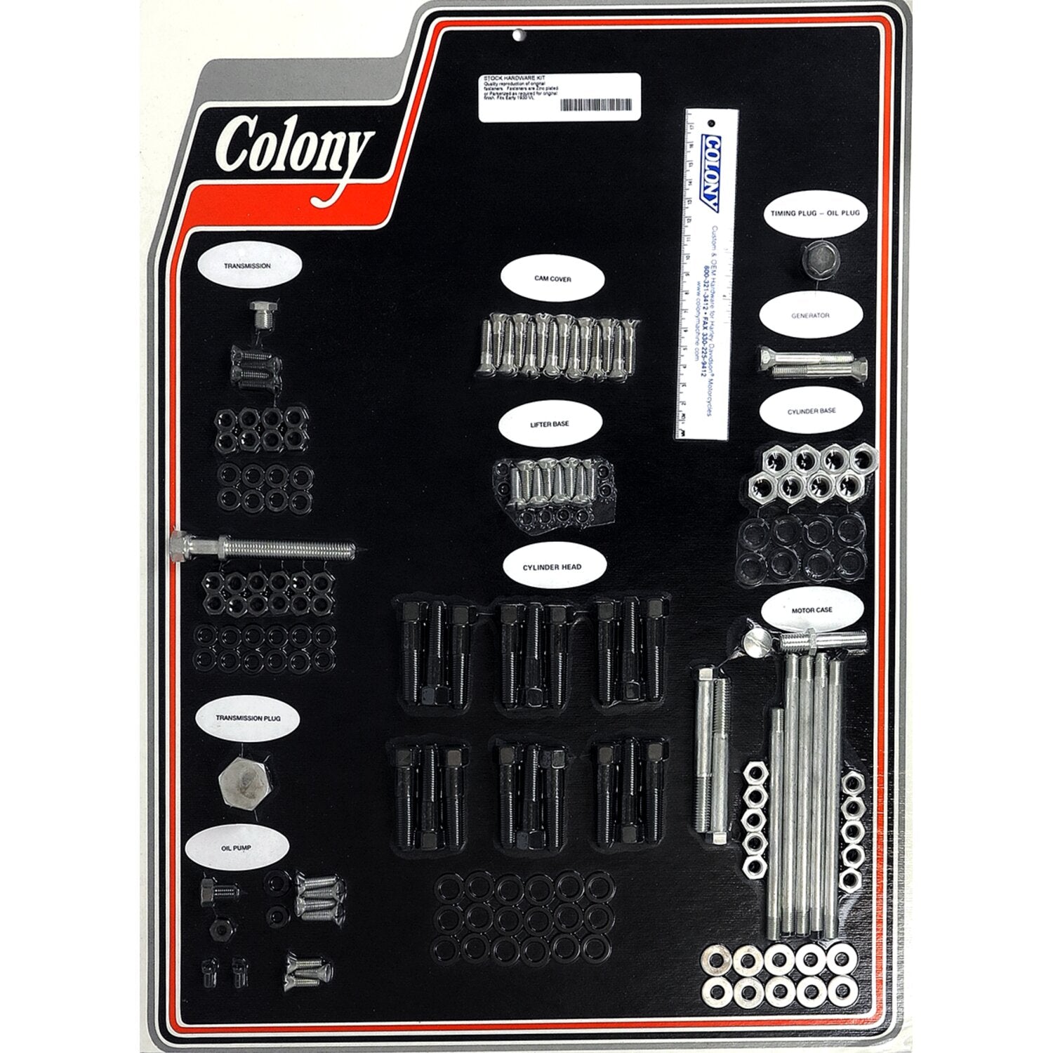 Colony motor screw set