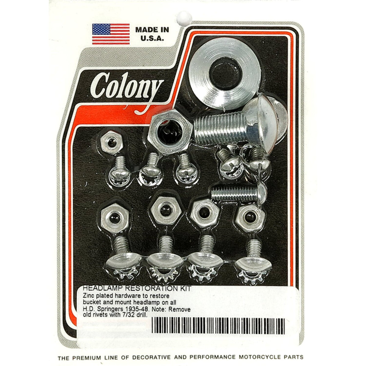 Colony headlamp mount kit - Zinc