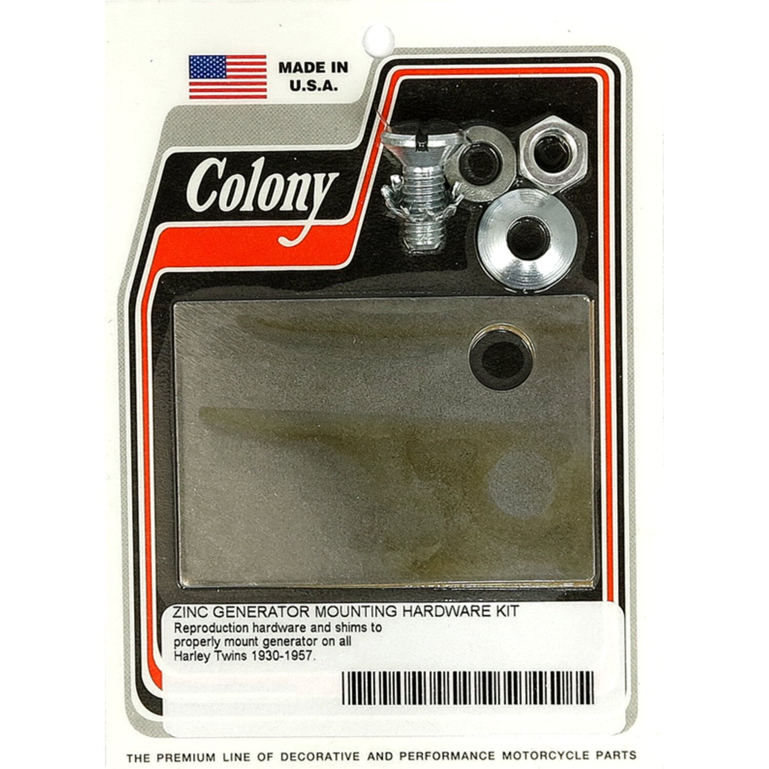 Colony generator mount kit - Zinc