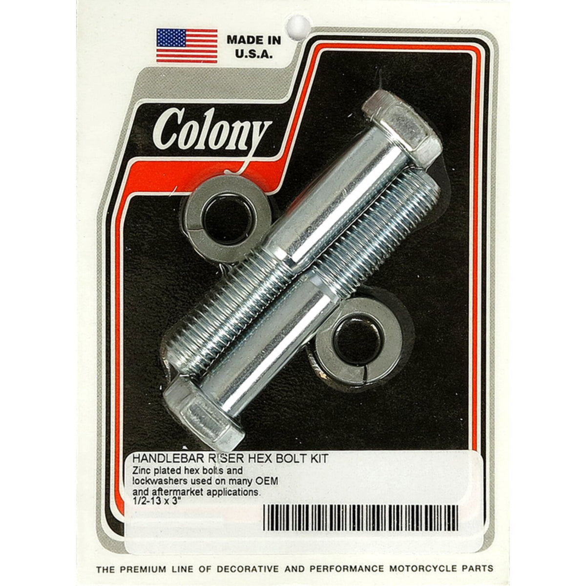 Colony riser bolt set