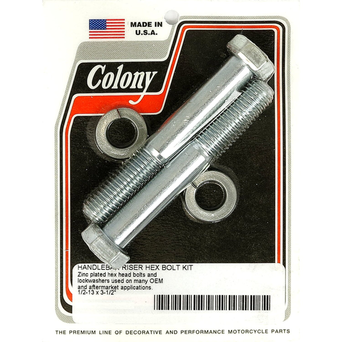 Colony riser bolt set