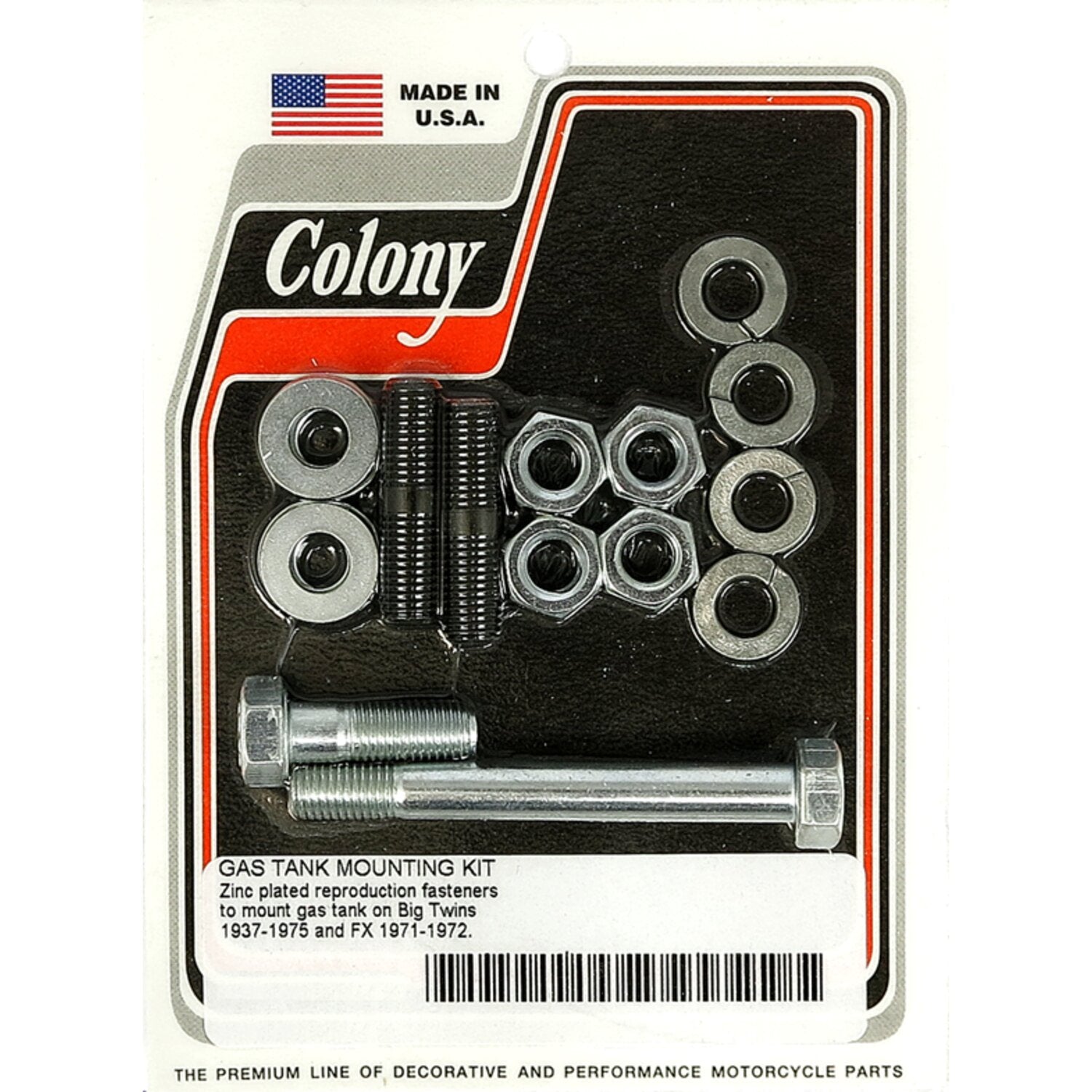 Colony - 37-75 gas tank mount kit - Zinc