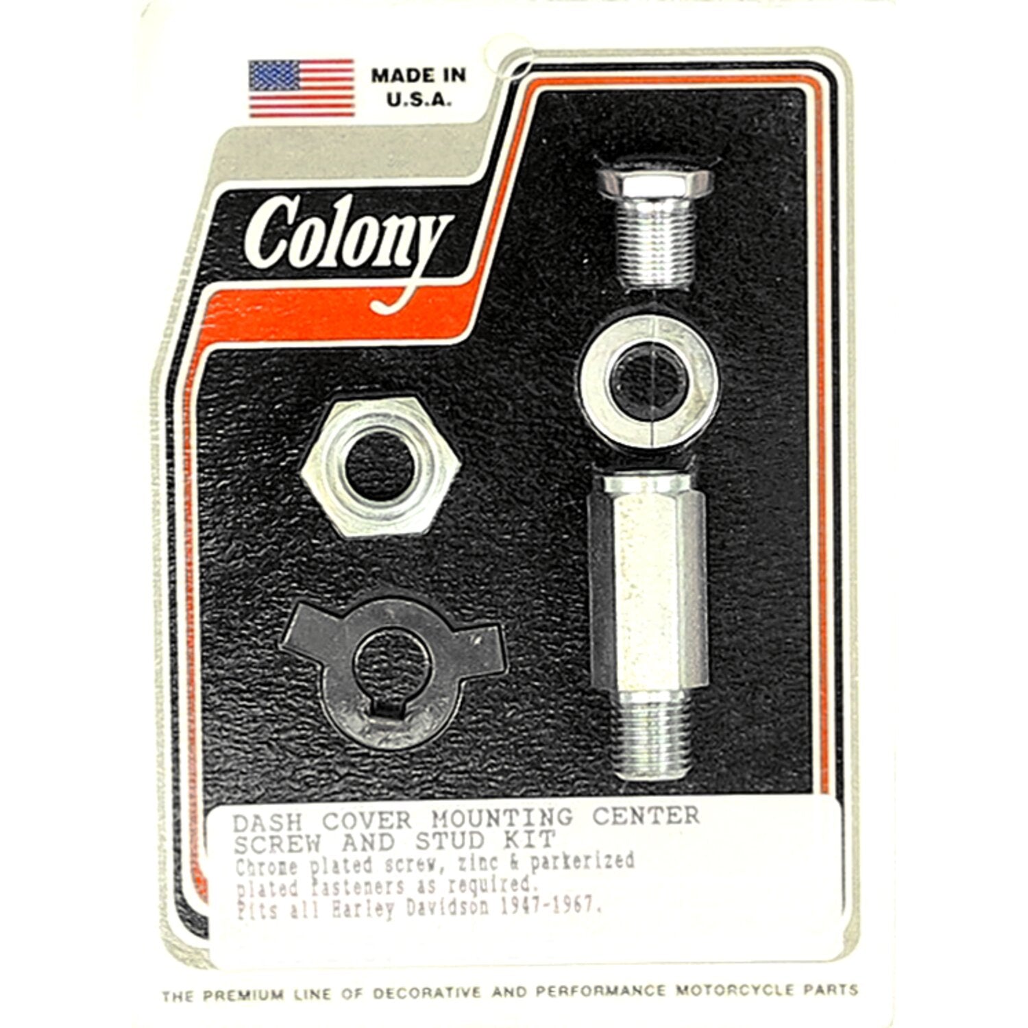 Colony dash screw & nut kit - Zinc
