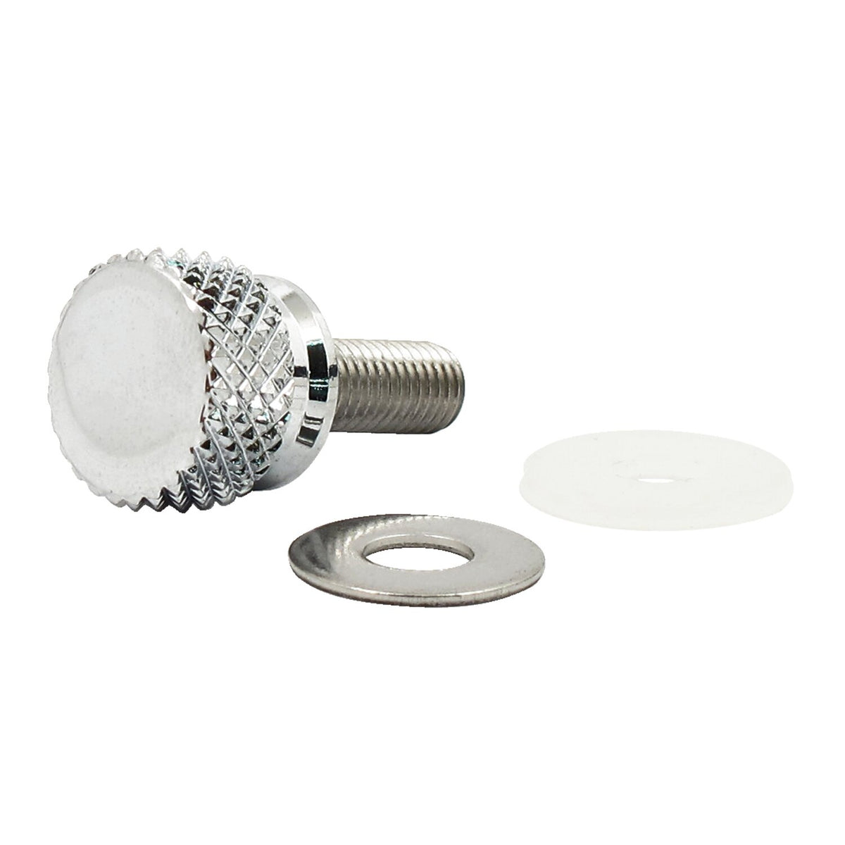 MCS Thumb screw kit for seat - Grooved - Chrome