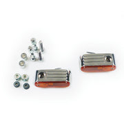 MCS Lango turn signals - Chrome - Amber lens - SF