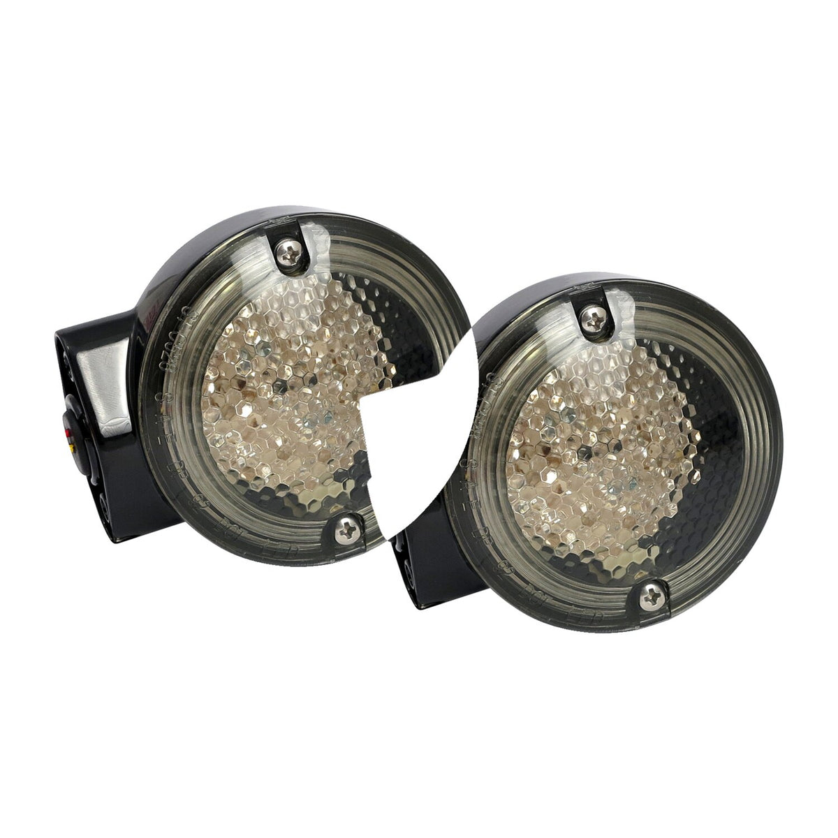 MCS 86-up style FL LED turn signals - Front - gloss black
