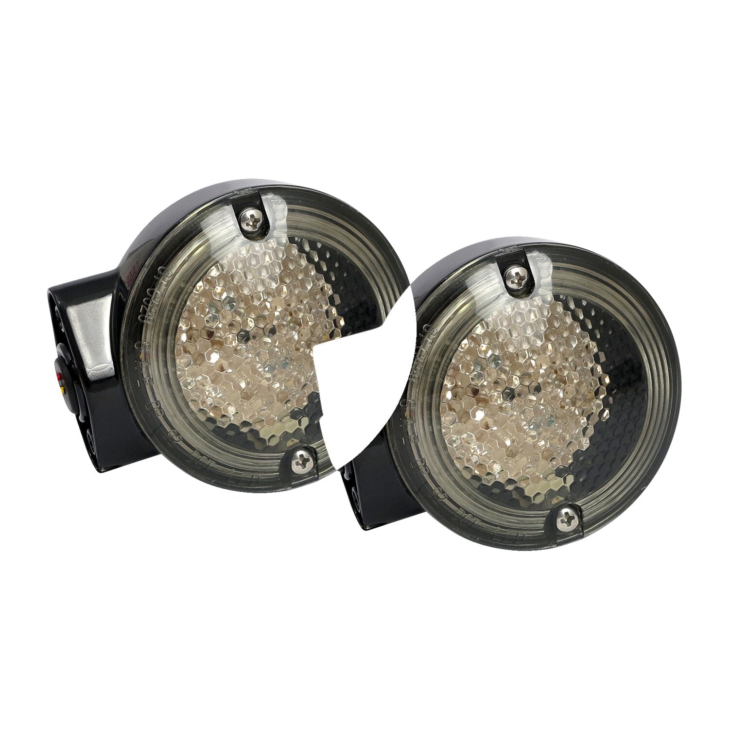 MCS 86-up style FL LED turn signals - Rear - gloss black