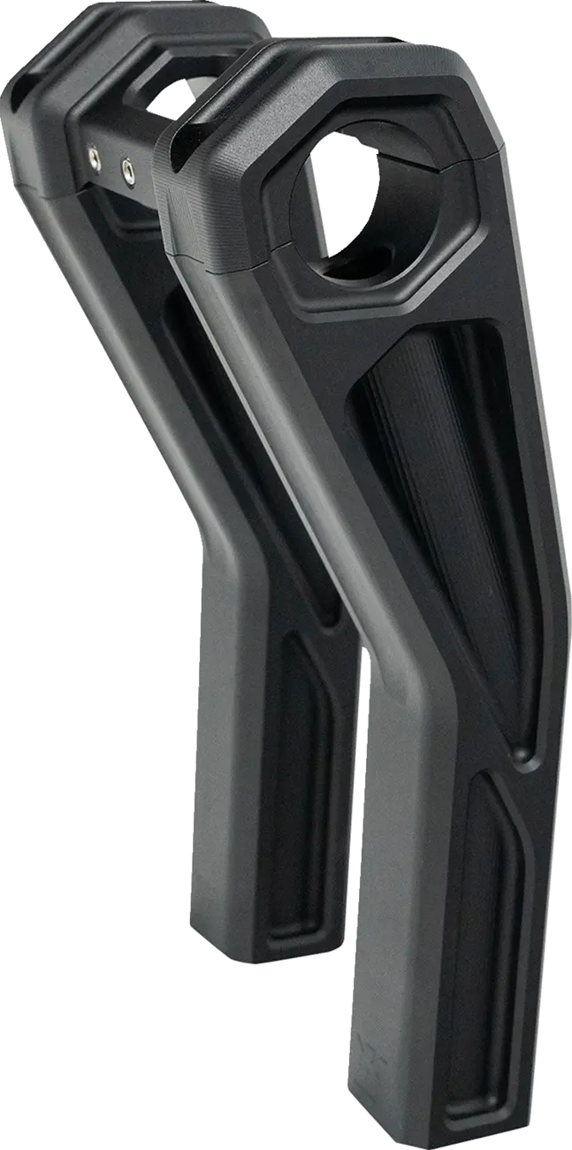 Kodlin USA Ascent Pro Risers 8" Black 1-1/4" Bar Clamp for Harley