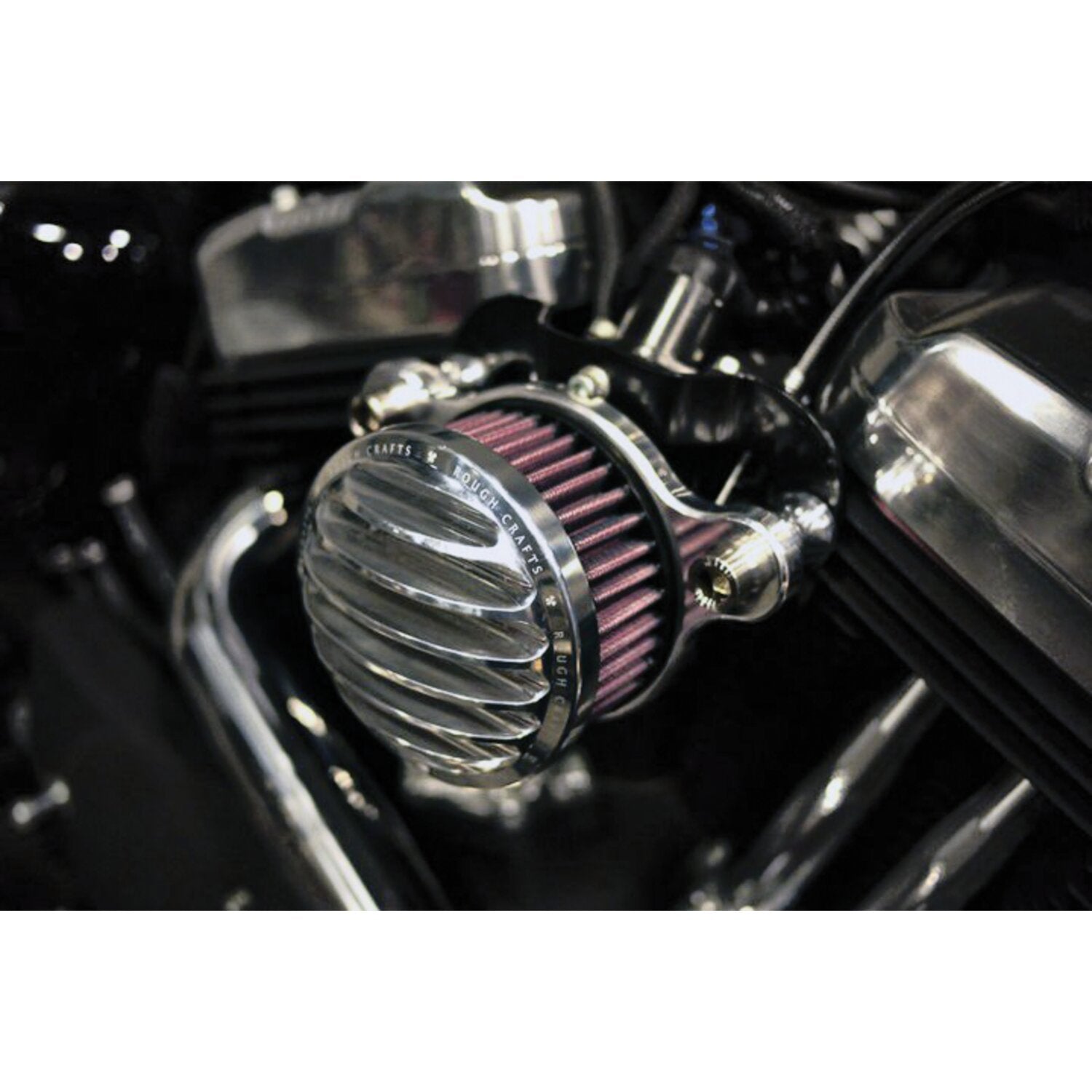 Rough Crafts air cleaner kit - Polished
