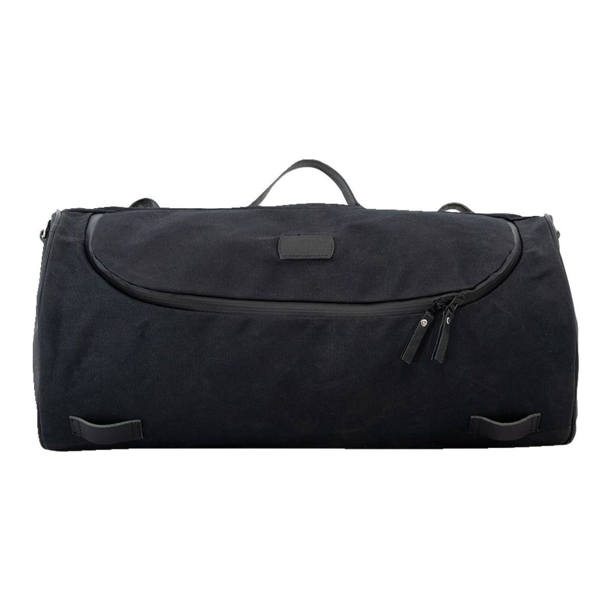 LongRide roll bag waxed cotton wide - Black wax