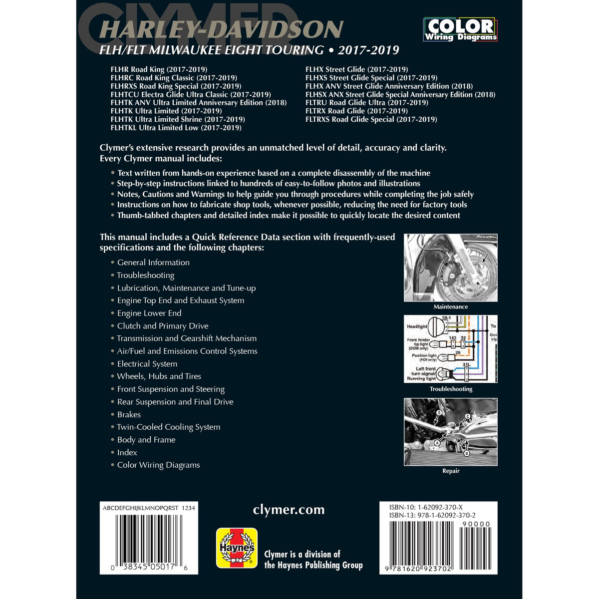 Clymer service manual 17-19 M8 Touring models