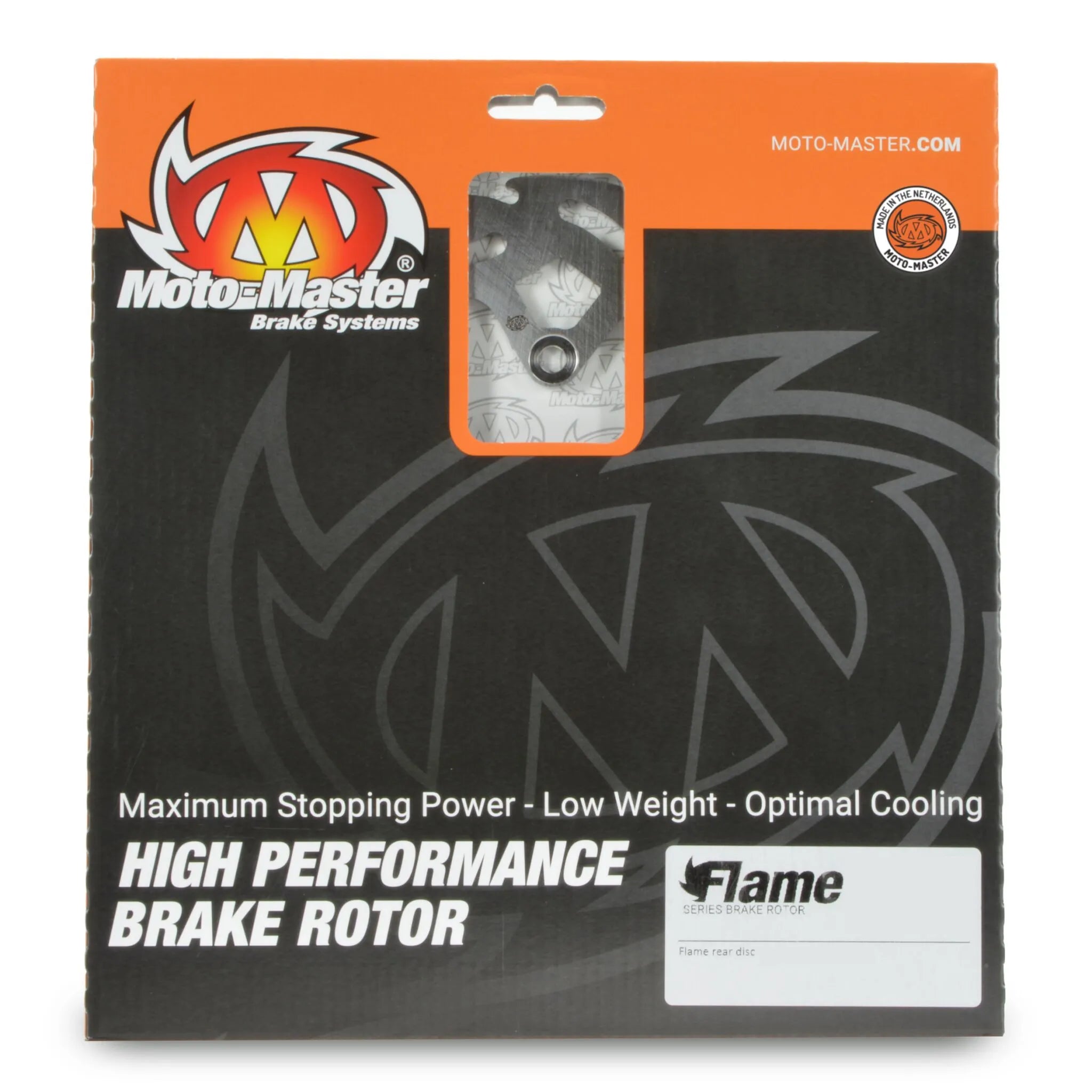 Moto-master Flame Series Fixed Brake Rotor - Rear