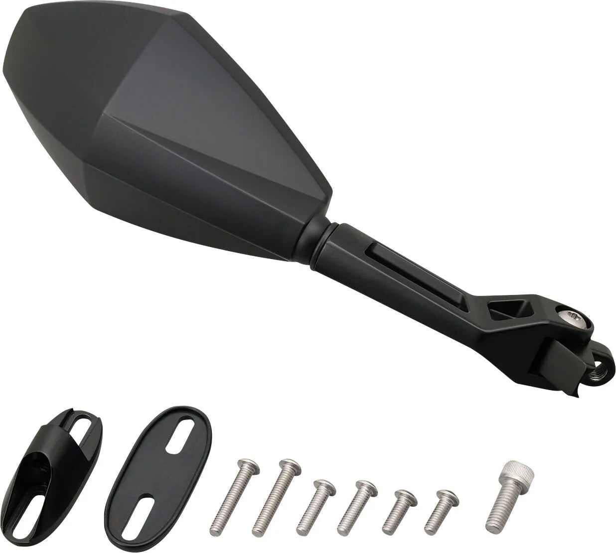 Daytona Aluminum Abs Mirror - Black