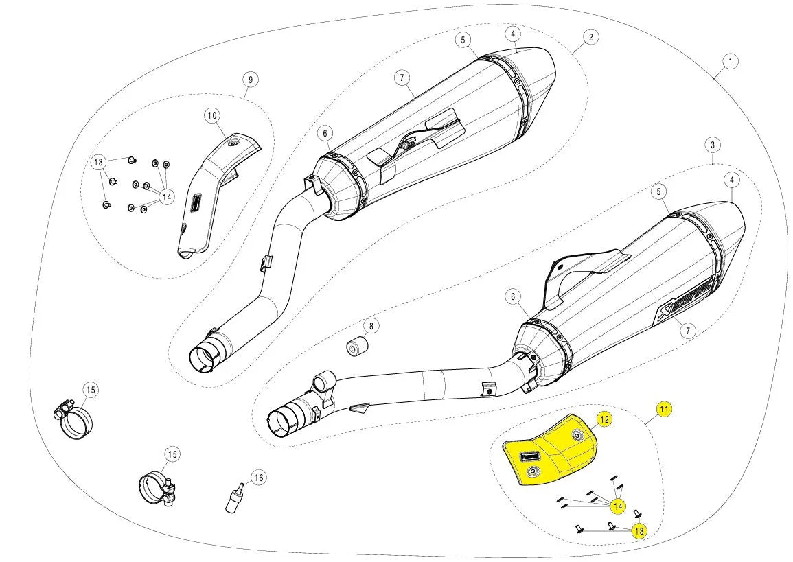 Akrapovic Replacement Exhaust Component