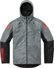 Icon Airform Battlescar Jacket - Black/Gray/Red