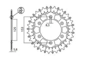 Sunstar Works Z Steel Rear Sprocket