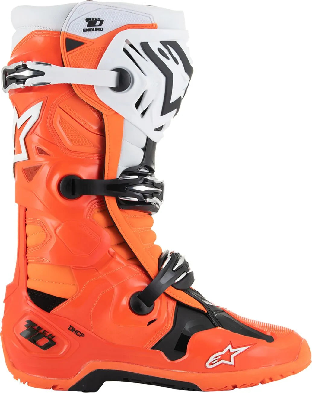 Alpinestars Tech 10 Enduro Boots Orange Fluo/Black/White