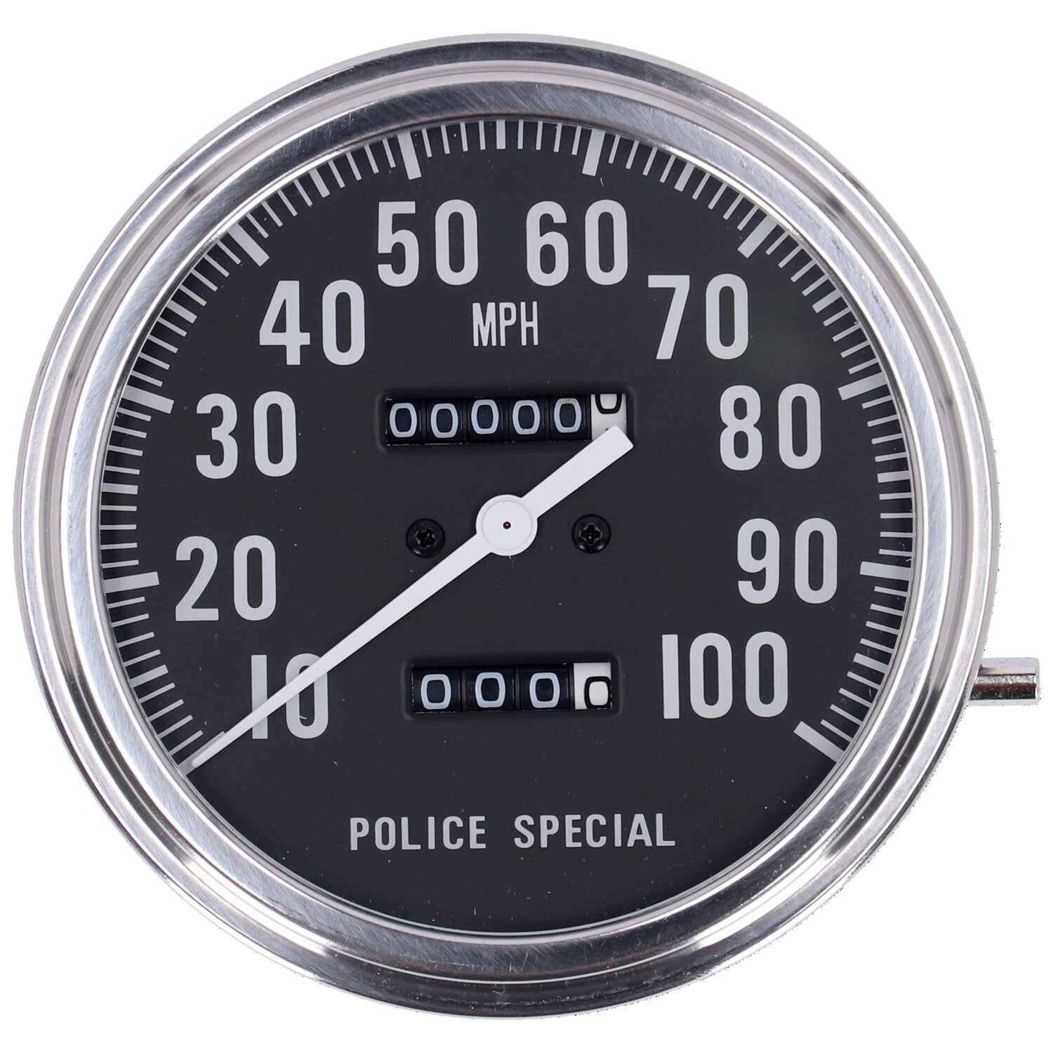 MCS FL speedometer 'Police face' black - 2:1 mph