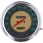 MCS FL speedometer '48-61 face' green - 2:1 kmh
