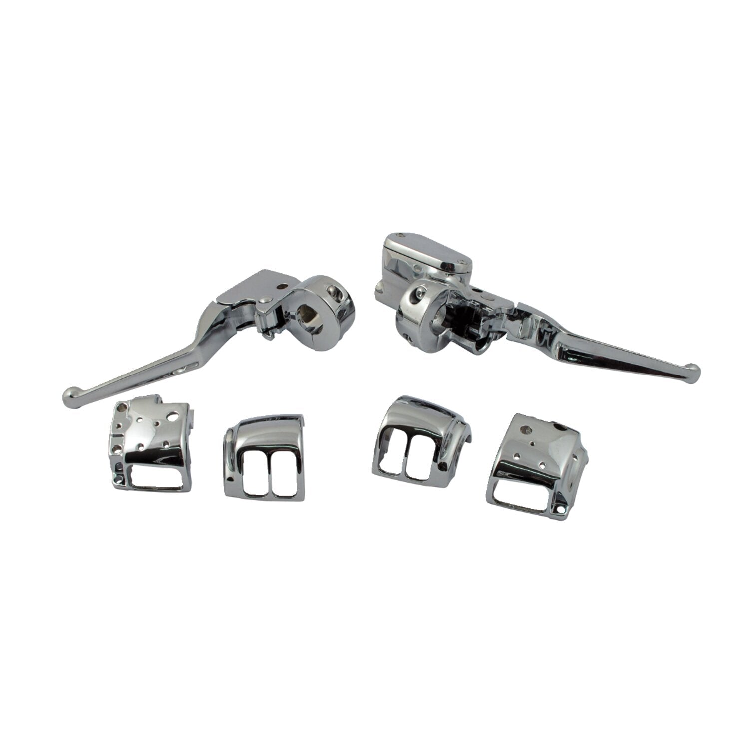 MCS Handlebar control kit chrome 1/2" bore