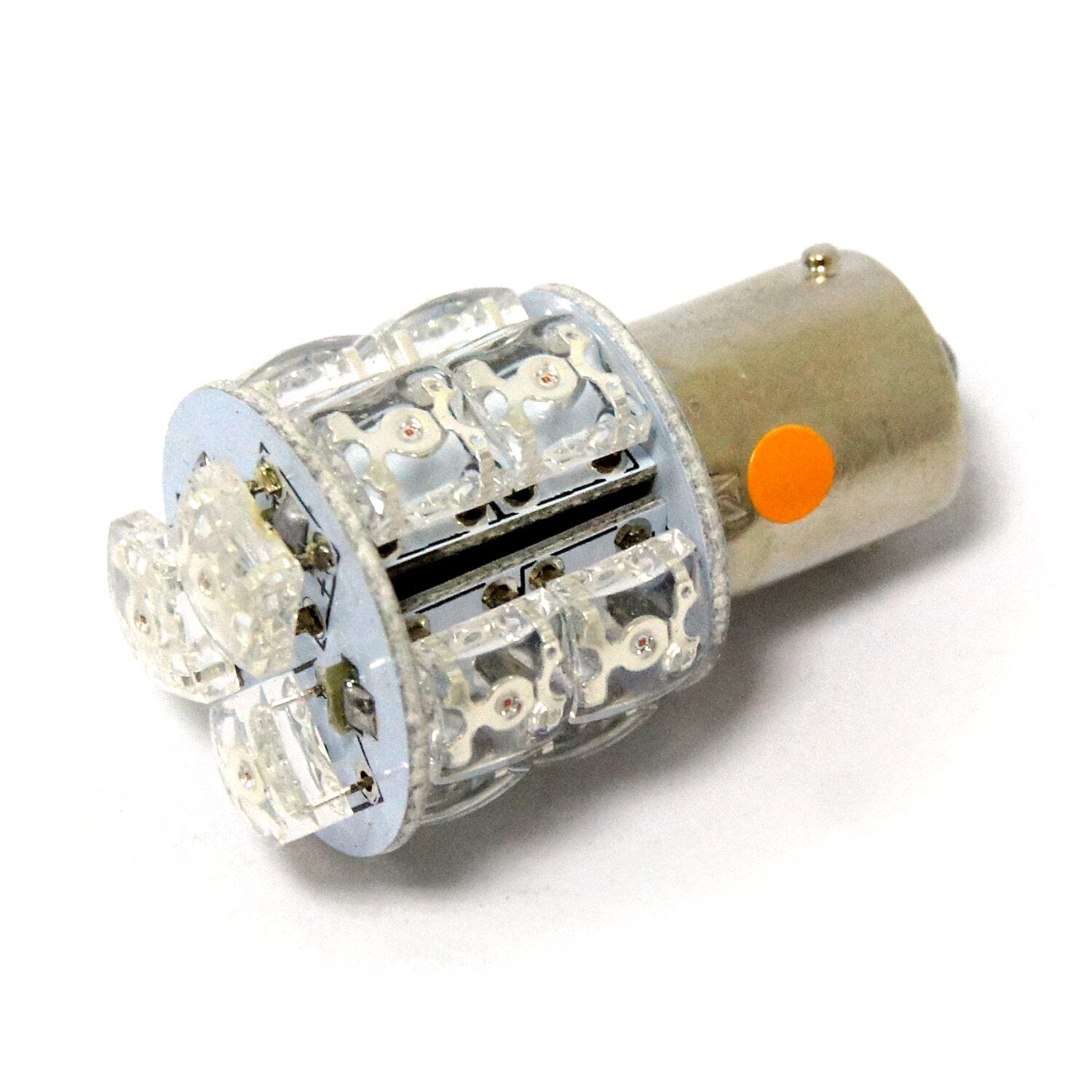 MCS Superflux LED miniature bulb - Amber light std base