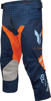 Thor Youth Launchmode Futura Racewear Pants - Light Blue/Orange/Navy