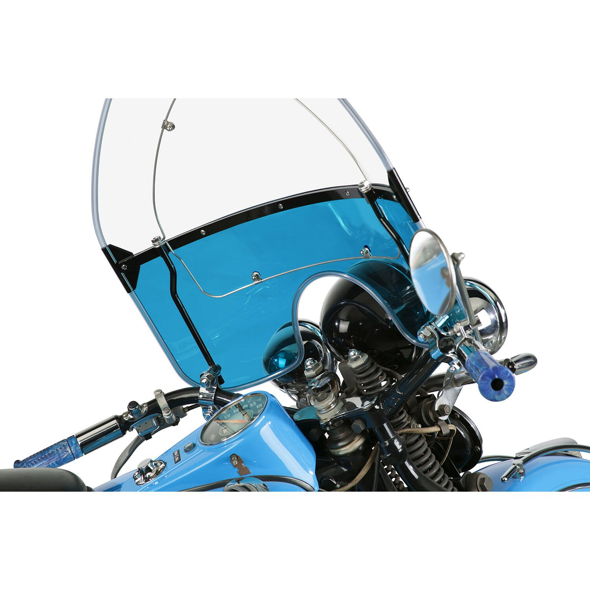 National Cycle 'Vintage' reproduction beaded windshield - Blue lower