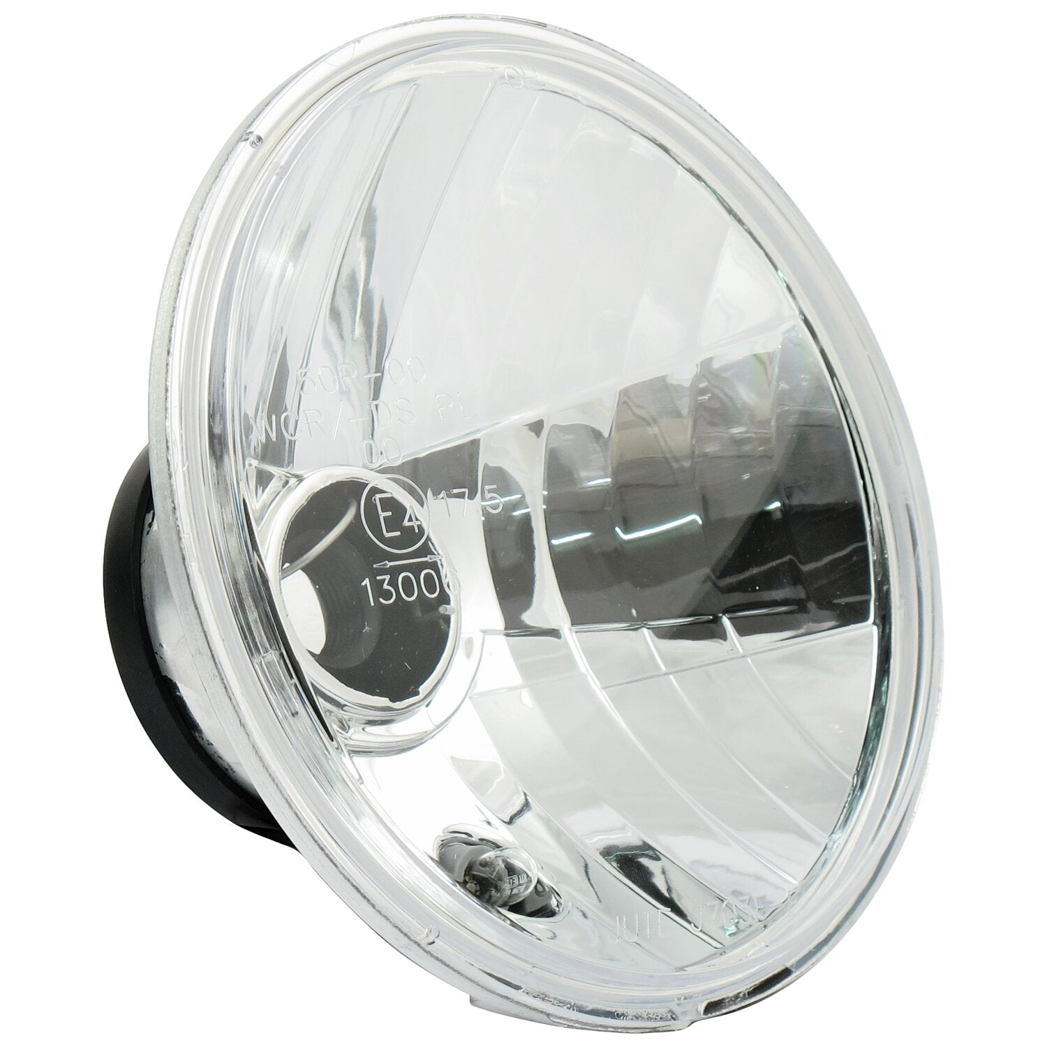MCS Headlamp unit H4 - Clear lens - 7"