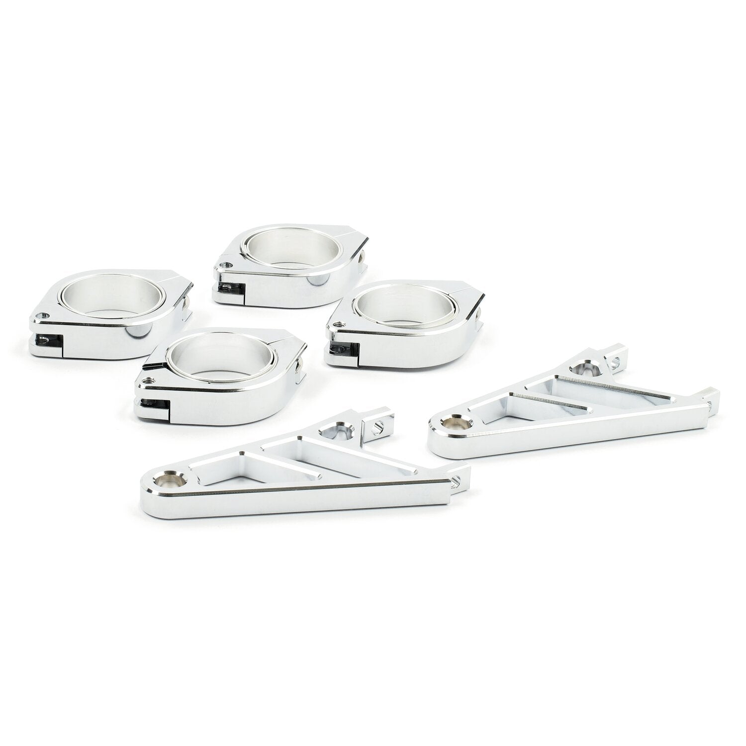 MCS Fingers adj - headlamp bracket assembly 50/52/54mm - Chrome