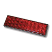 MCS Universal B-Seen reflector - Rectangular - 94x28mm - Red