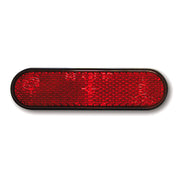 MCS Universal B-Seen reflector - Rectangular/round corners - Red