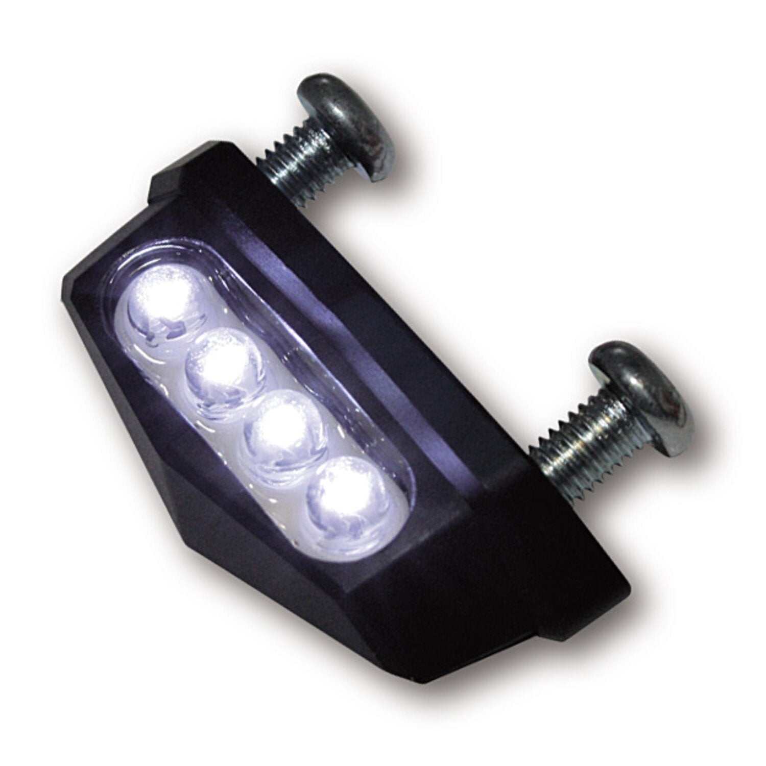 MCS LED license plate light quadro black - ECE appr
