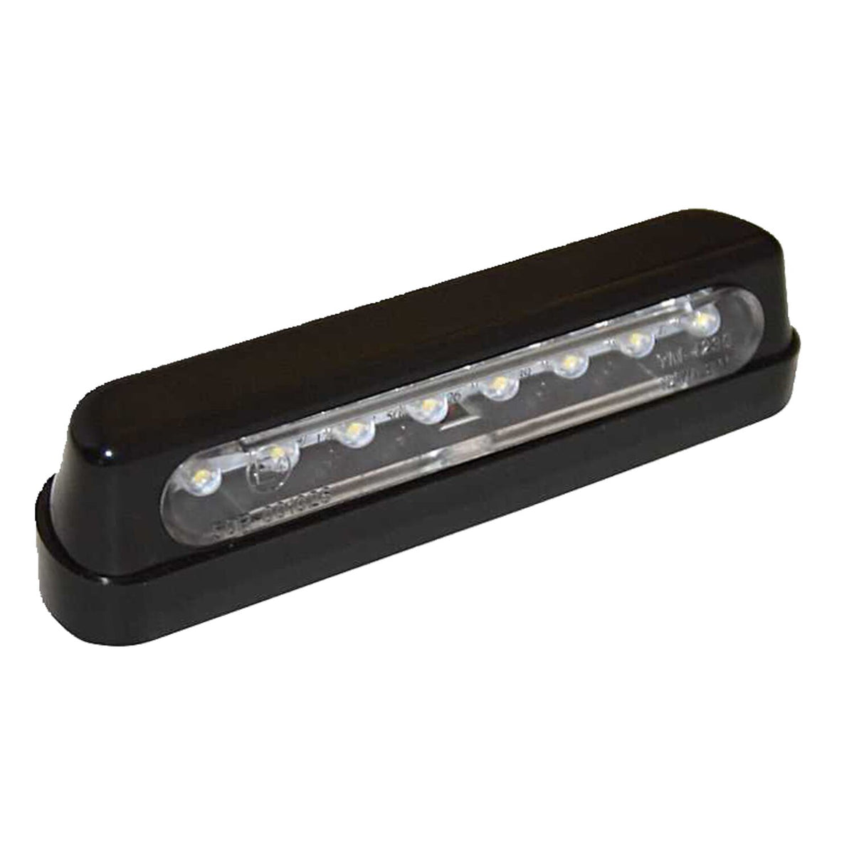 MCS LED license plate light maywood black - ECE appr