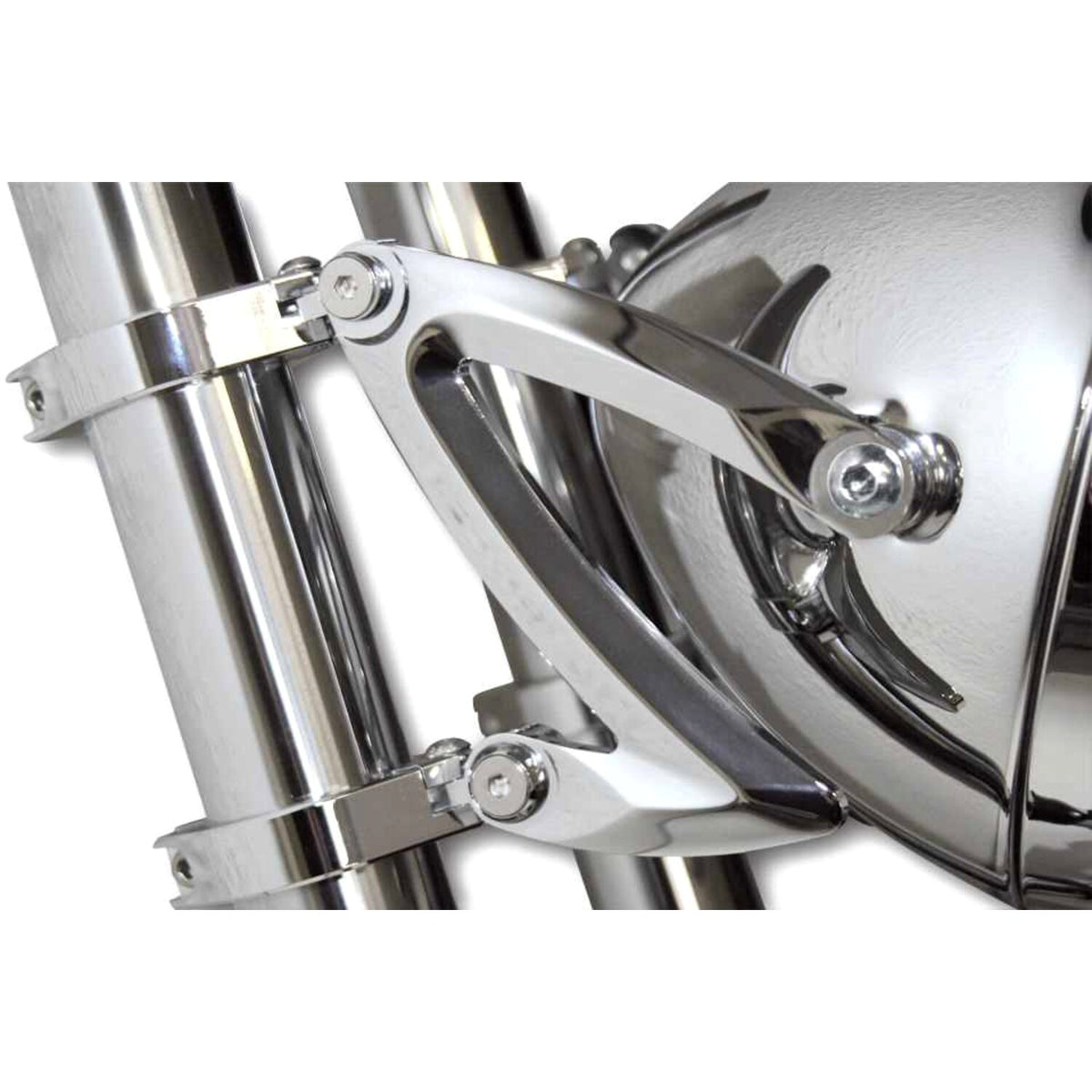 MCS Headlamp bracket Z-style - Chrome - 42-43mm
