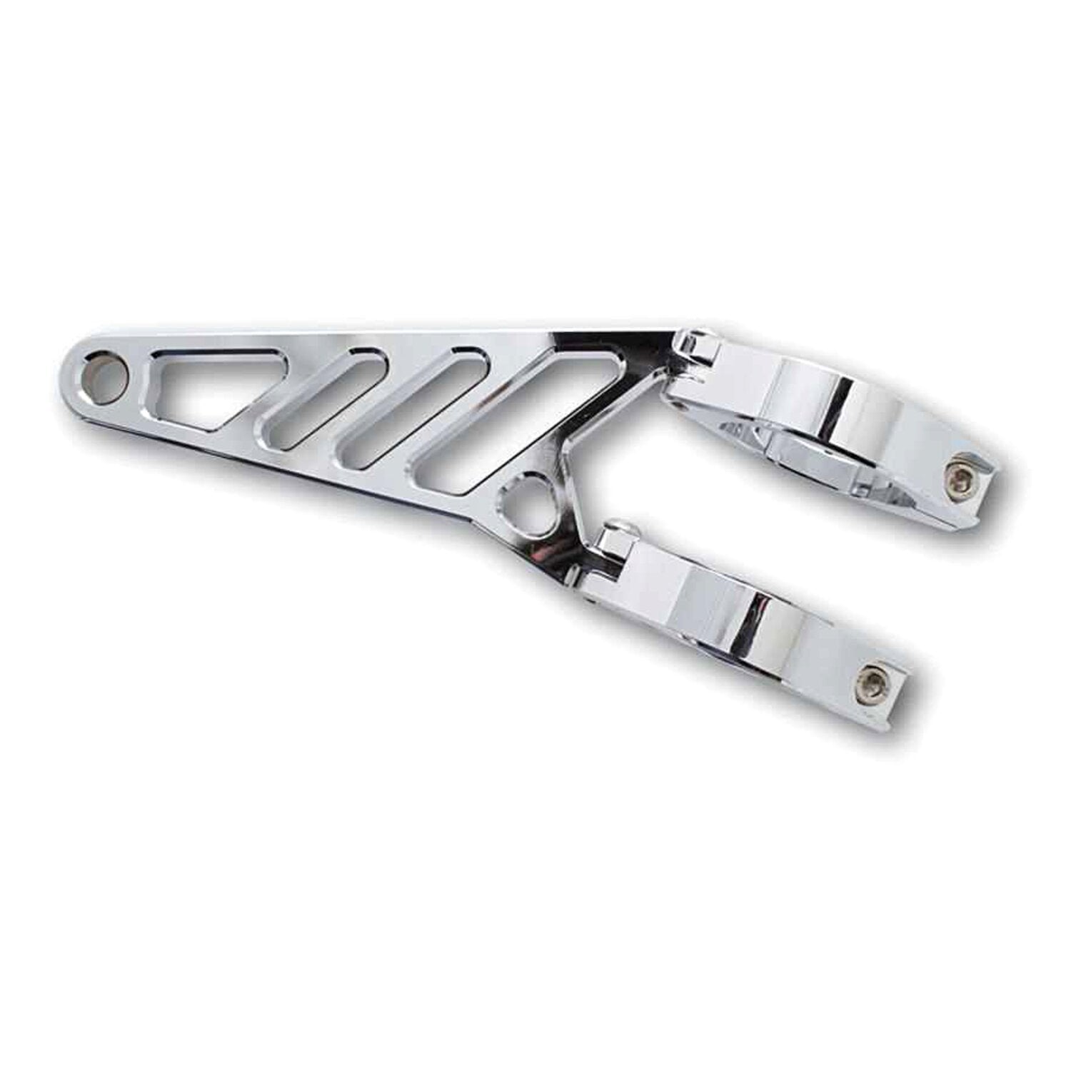 MCS Fingers adj - headlamp bracket assembly long 38-41mm - Chrome