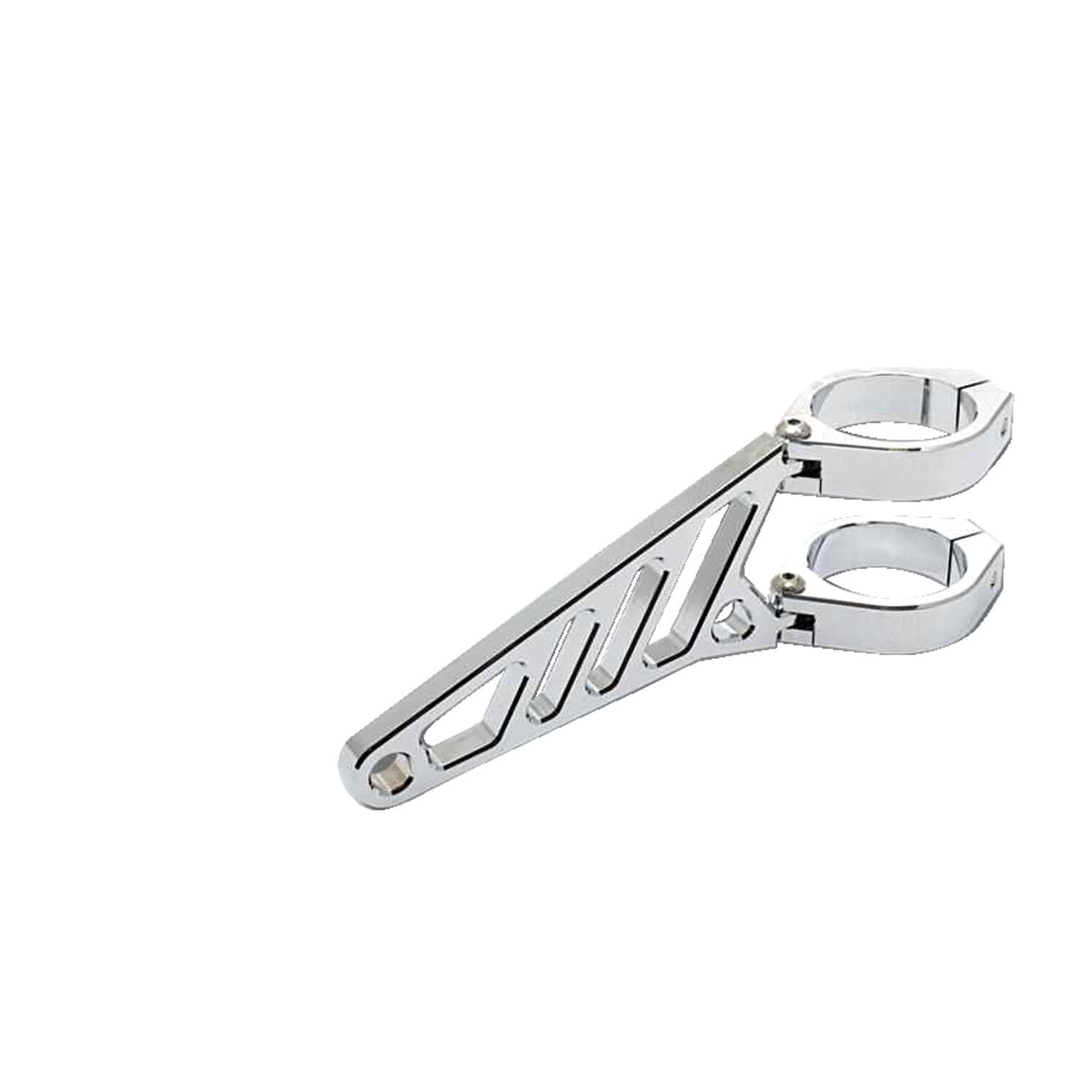 MCS Fingers adj - headlamp bracket assembly long 38-41mm - Chrome