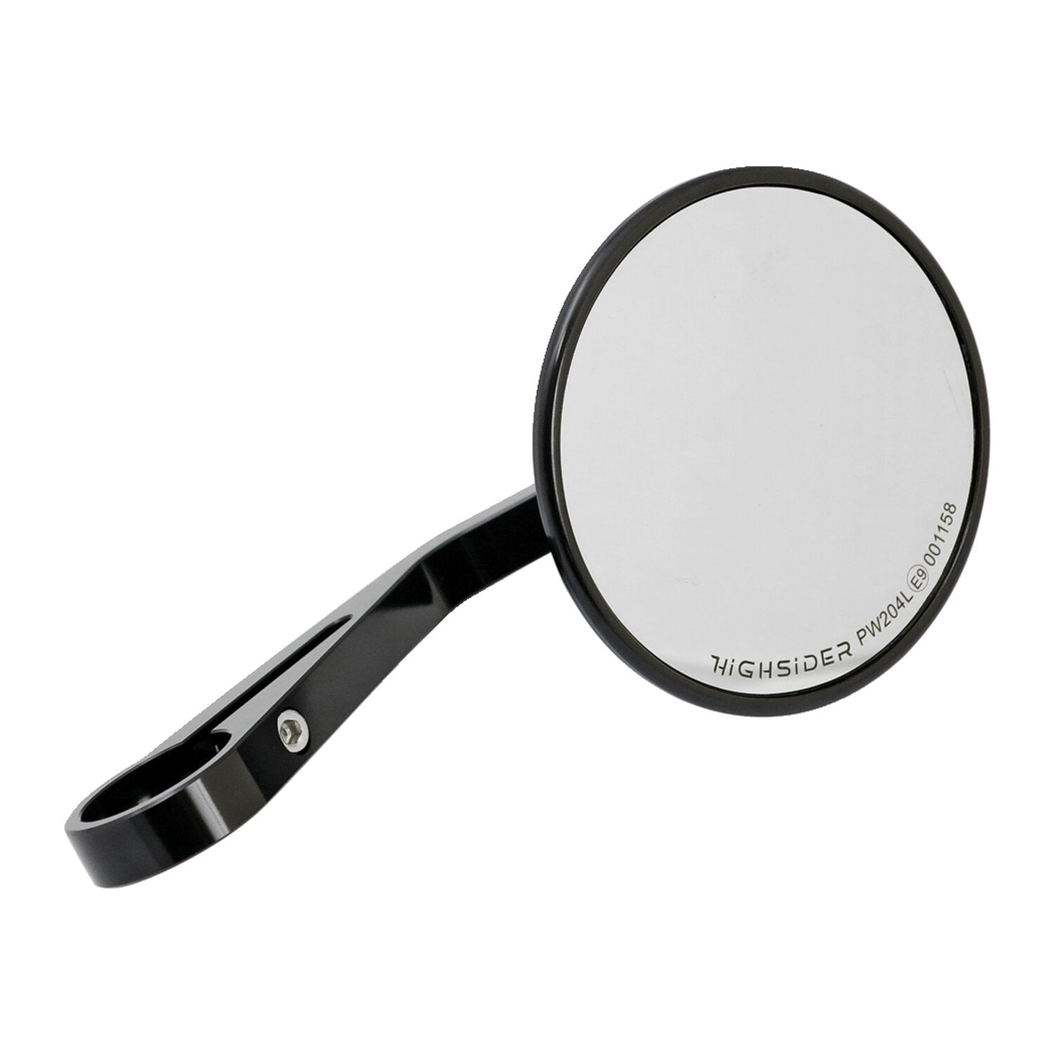 MCS Montana round mirror clamp-on l&r - Black