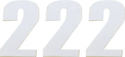 Moose Offroad Vinyl Race Numbers 4-1/2" White