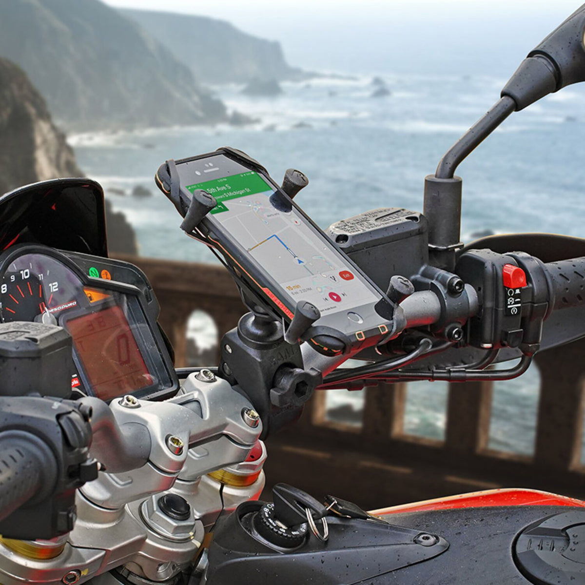 RAM Mounts Low Profile X-Grip with Tough-Claw™ Base - Large