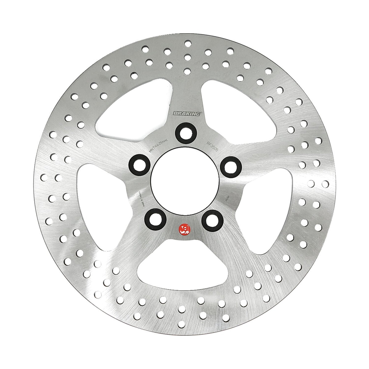 Braking solid drilled brake rotor 260mm rear
