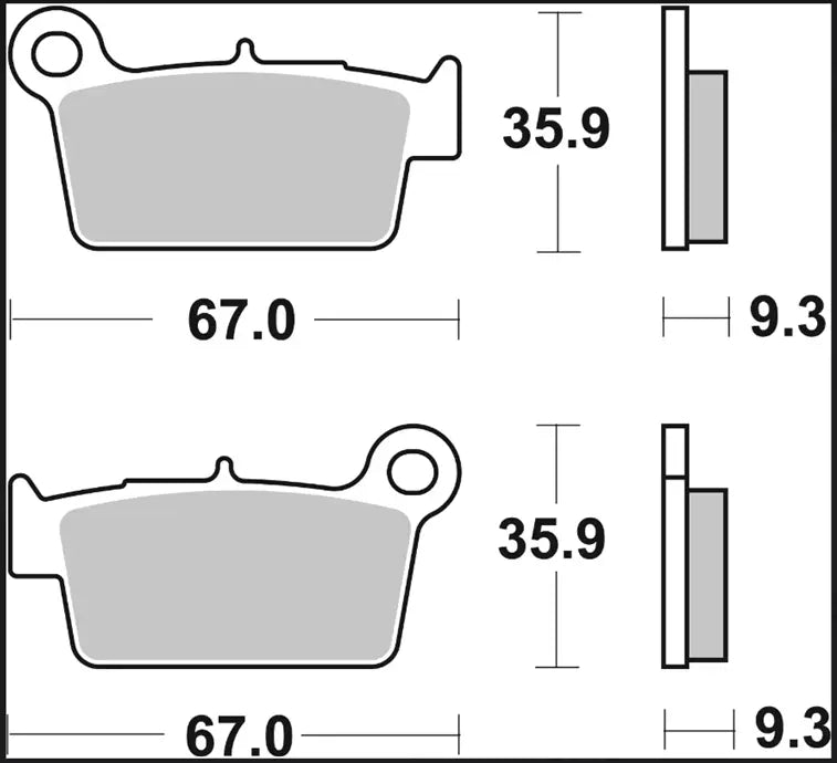 Brembo Tt Prime Line Carbon Ceramic Brake Pad Set