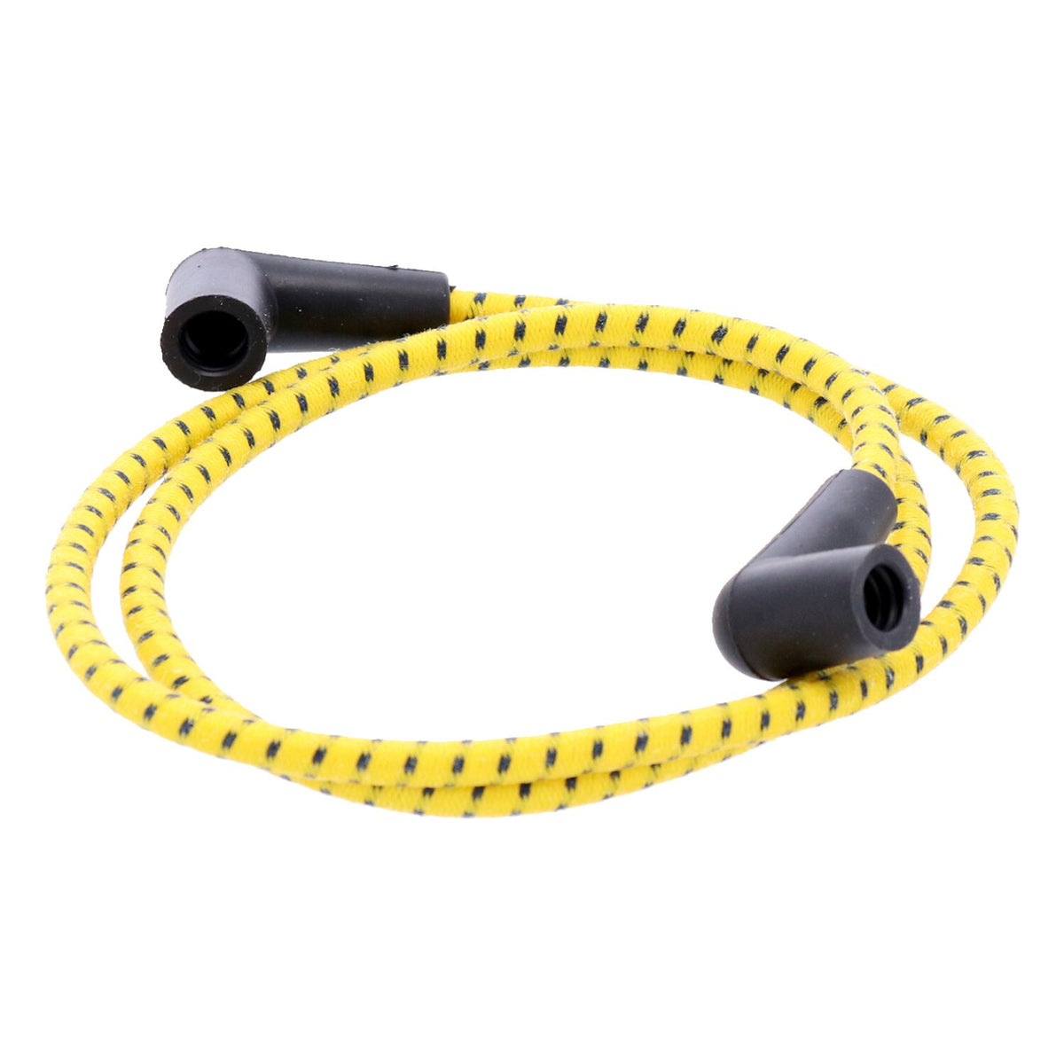 MCS Universal 40" spark plug wire set - Cotton cloth yellow/black