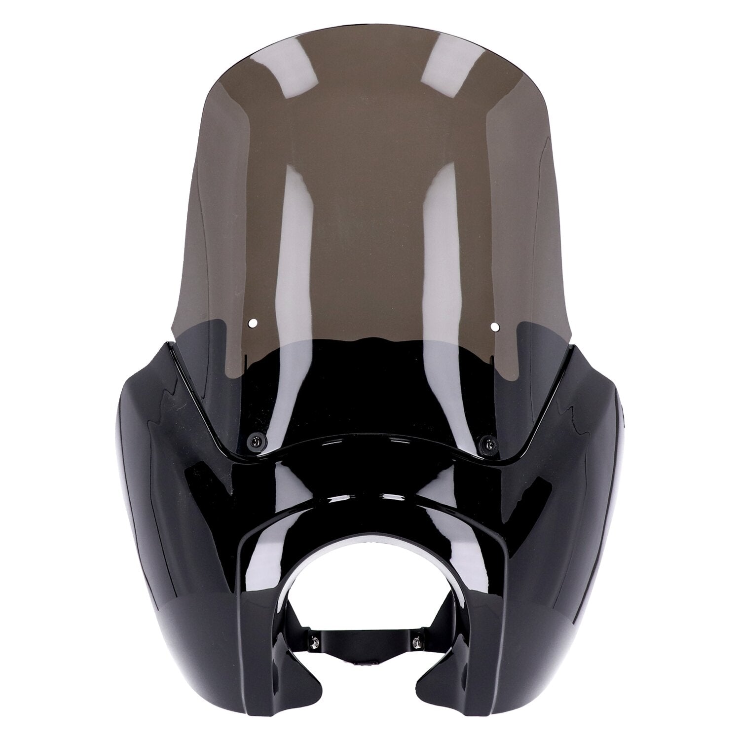 MCS Headlamp fairing - Gloss black - Tinted windshield