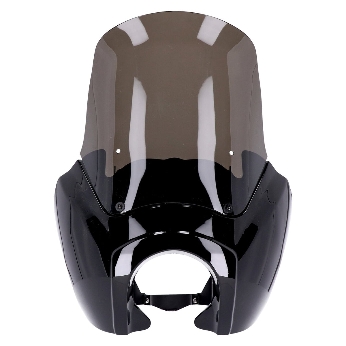 MCS Headlamp fairing - Gloss black - Tinted windshield