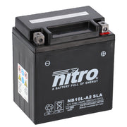 Nitro sealed AGM gel battery YB10L-A2 SLA