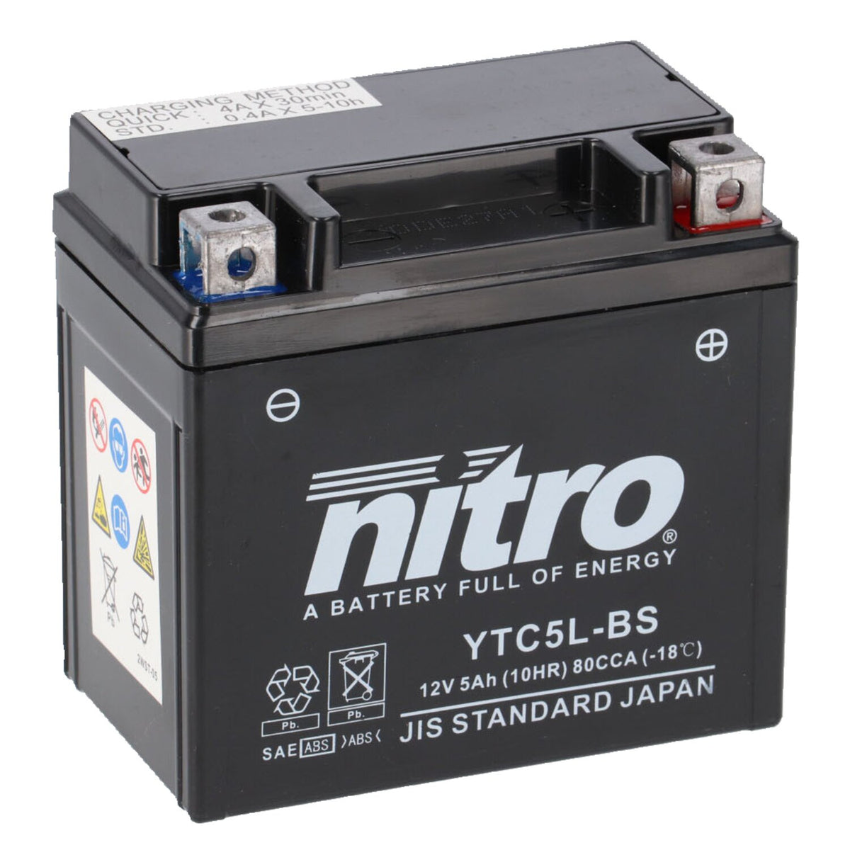 Nitro sealed AGM gel battery NT5L SLA
